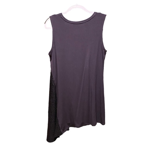 Logo Navy Blue, Long Tank with Asymmetric Hem.  Size XLarge - Picture 2 of 6